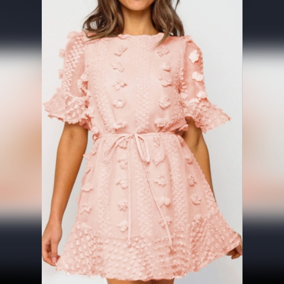 Swiss Dot Mini Dress - Picture 2 of 10